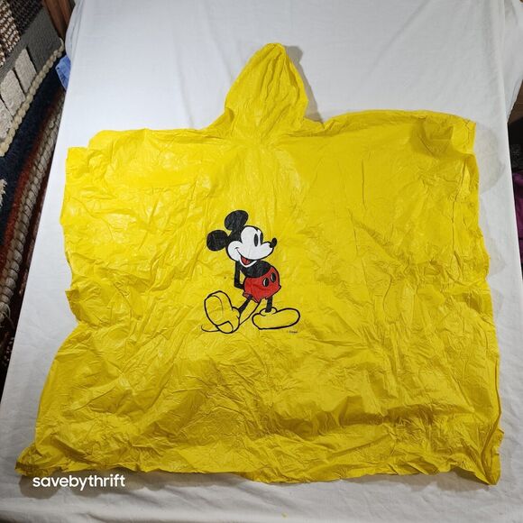Disney Other - Disney 1990’s Adult Yellow Poncho Rain Cover Vintage  EUC‎